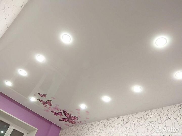 Натяжной потолок с гарантией