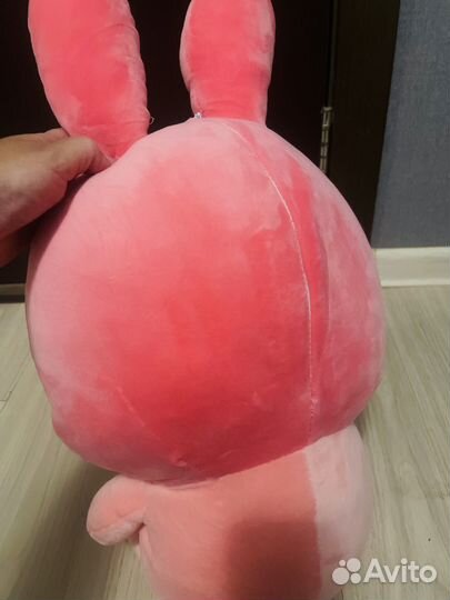 Мягкая игрушка зайчик с пледом