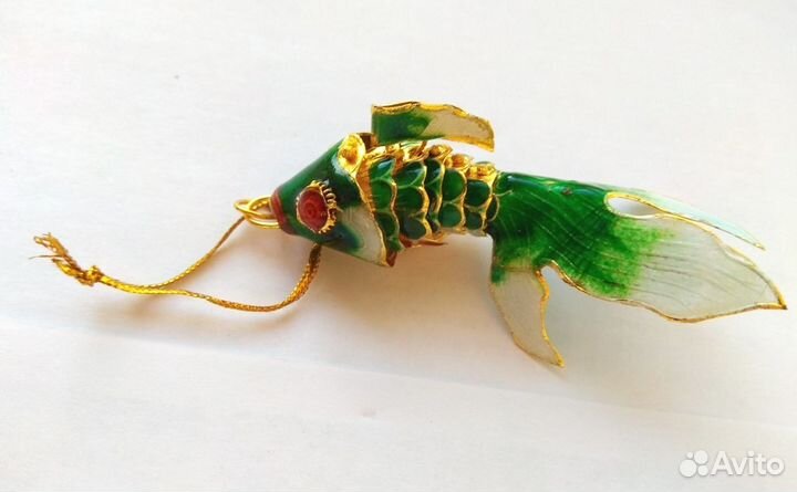 Рыба Карп - Подвеска из Перегородчатой Эмали ru*18