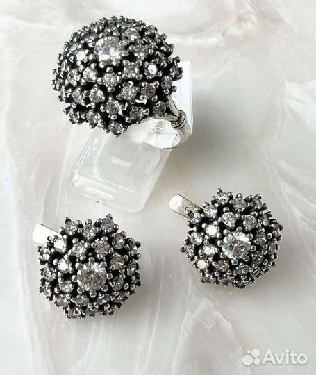 Серьги серебро 925