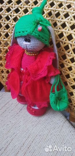 Зайка Тильда ручной работы (игрушка для детей)