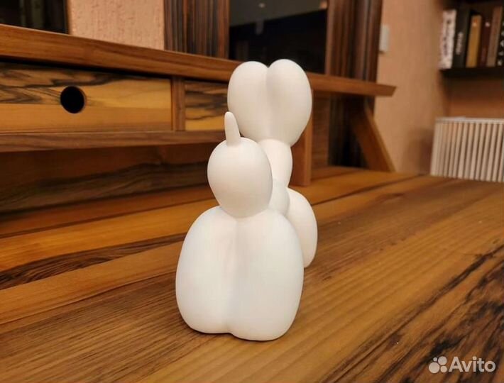 242558 Статуэтка Balloon dog (матовый белый)