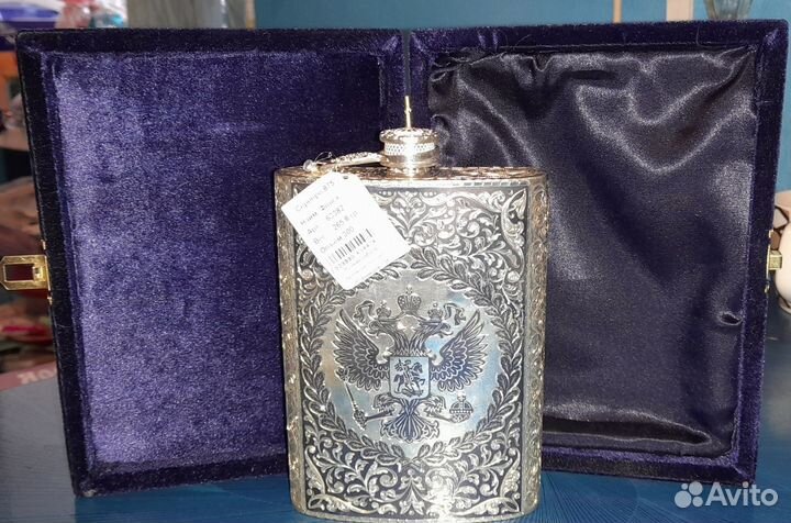Фляга из серебра 875 300мл Кубачинский комбинат