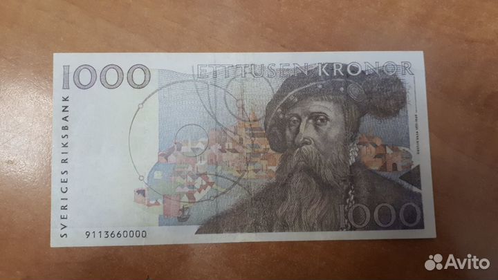 1000 крон Швеции, 