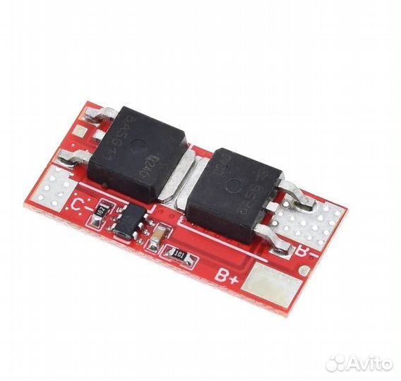 Плата заряда и защиты Li-ion BMS 1S10A 4.2V с бала