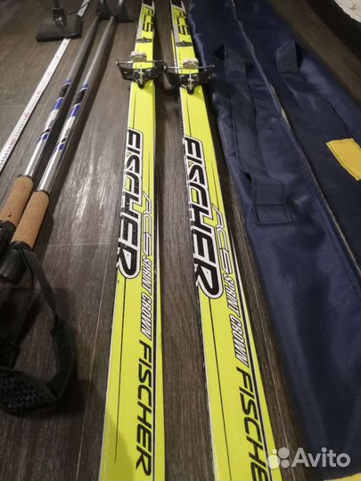 Лыжи Fischer 160 см+ботинки комплект