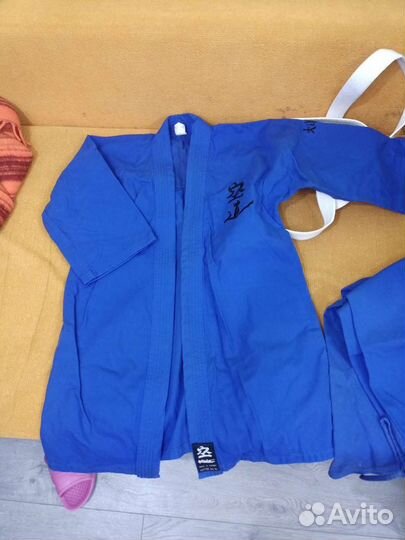 Кимоно синее