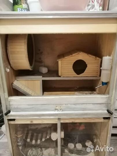 Клетка витрина для грызунов шиншилл, дегу, хомяков