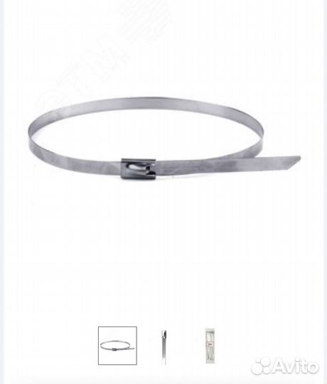 Хомут кабельный 4.6х150 нерж. сталь