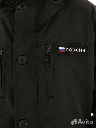 Костюм горка 5 деми Черный / Rip - Stop