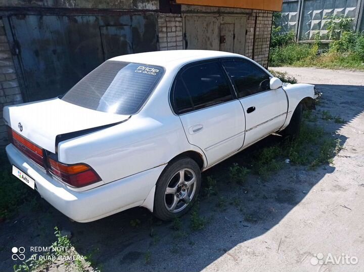 Toyota Corolla 1.5 МТ, 1991, битый, 307 000 км