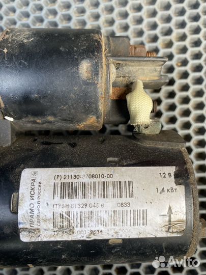 Стартер на ваз 2109-2114