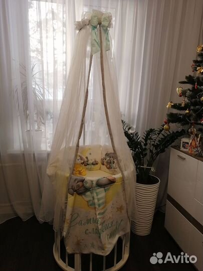 Балдахин, кроватка и пост.белье