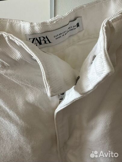 Джинсовый шорты zara xs