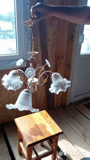 Люстра потолочная подвесная бу