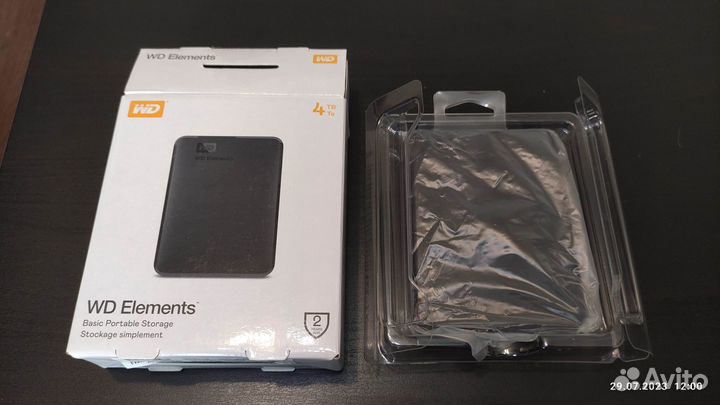 4Тб внешний HDD WD Elements Portable 2.5