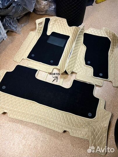 3d коврики из экокожи Toyota