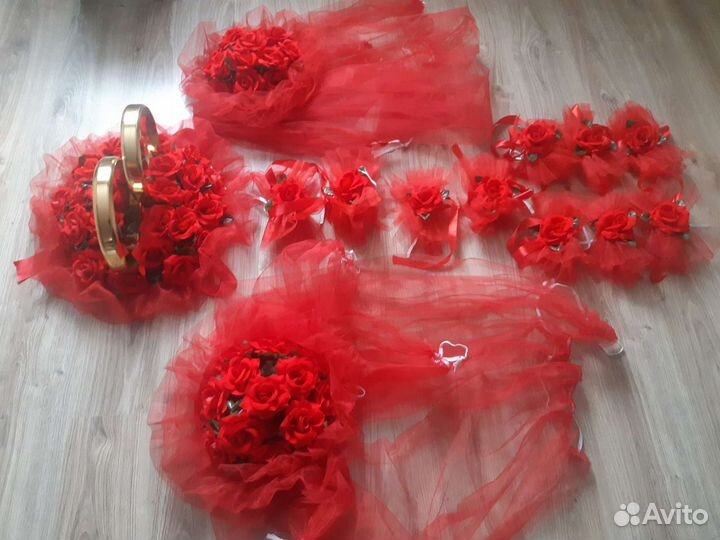 Свадебные украшения на машину продам