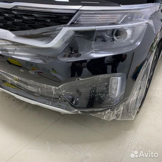 Оклейка автомобиля пленкой, антигравийная защита