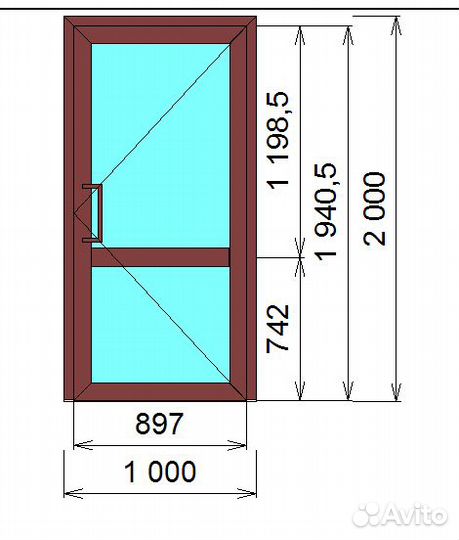 Алюминиевые двери