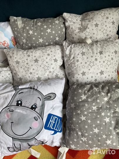 Бортики в детскую кроватку 12 шт