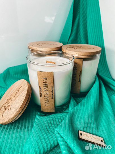 Ароматическая свеча ручной работы