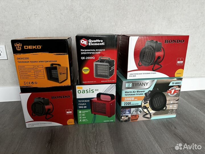 Тепловые пушки новые