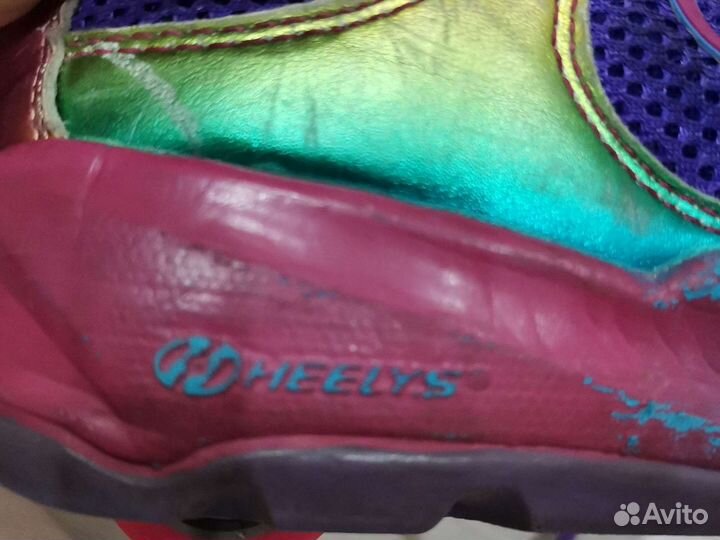 Кроссовки ролики Heels на колёсах. 34 размер
