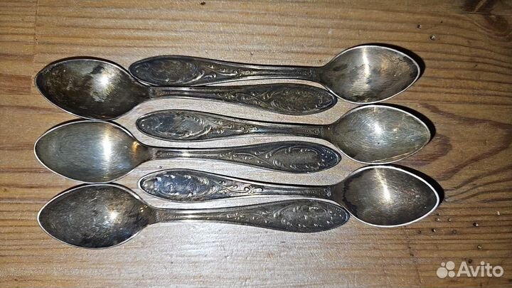 Ложка кофейная чайная мельхиор СССР винтаж