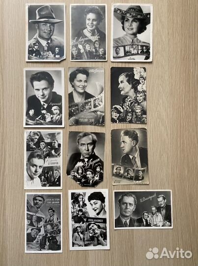 Почтовые открытки артистов кино СССР