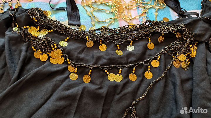 Костюм для восточных танцев черный