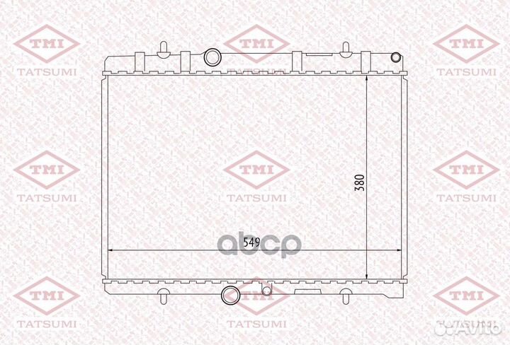 Радиатор системы охлаждения TGA1028 tatsumi