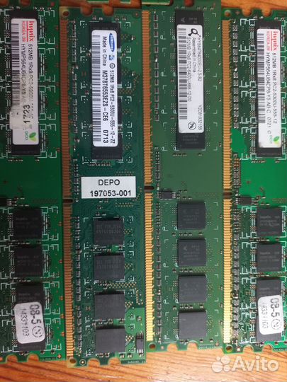 Оперативная память DDR 2 512/1/2 гб