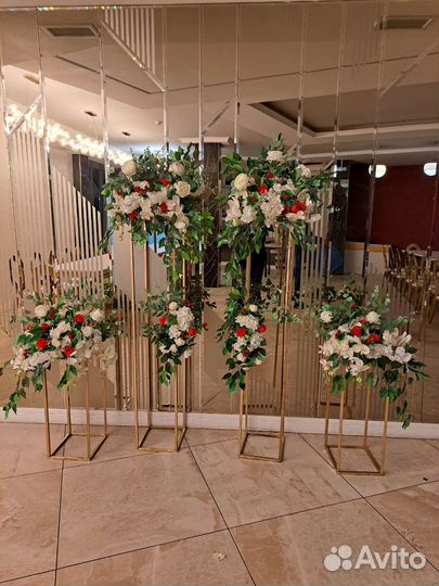 Метал.стойки для фотозоны