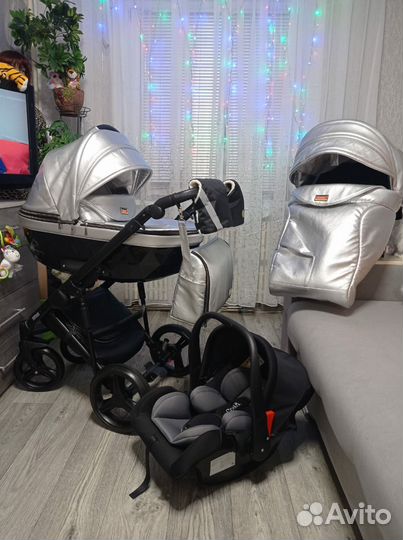 Коляска 3в1 Экокожа и Много других