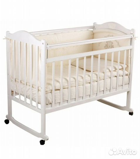 Детская кроватка колесо-качалка
