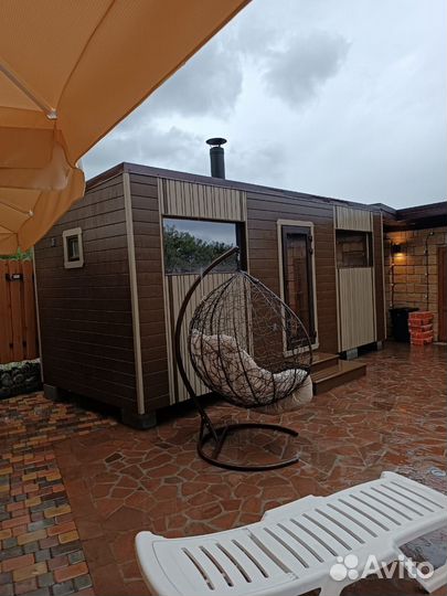 Баня бочка Квадро