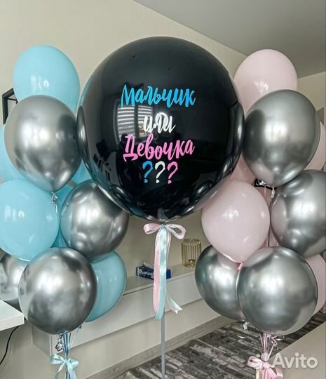 Воздушный шар для гендерной вечеринки