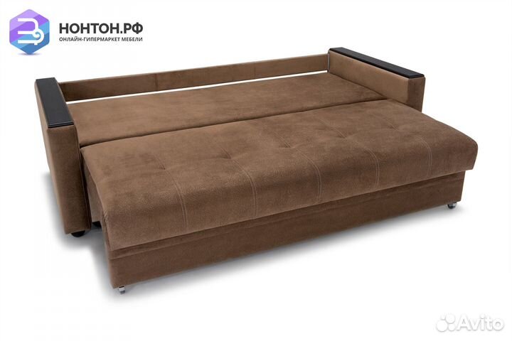 Диван еврокнижка Денвер светло-коричневый