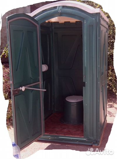 Туалетные кабины из первичного пластика, новые и б