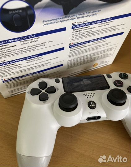 Sony dualshock 4 v2 джойстик белый