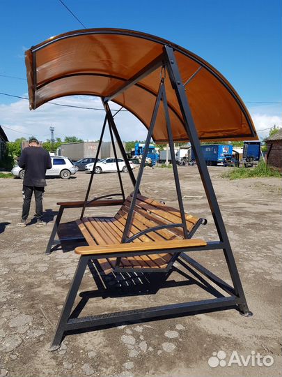 Качель с крышей и анатомическим сиденьем