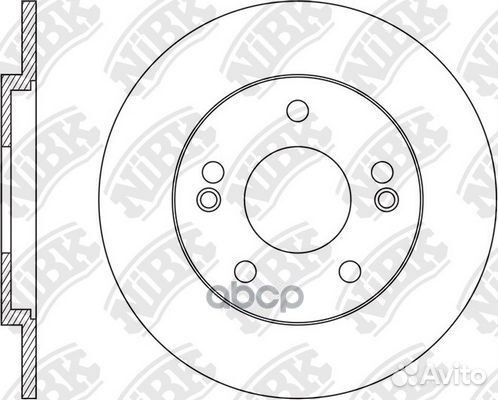 Диск тормозной задний hyundai i40 /D284mm nibk