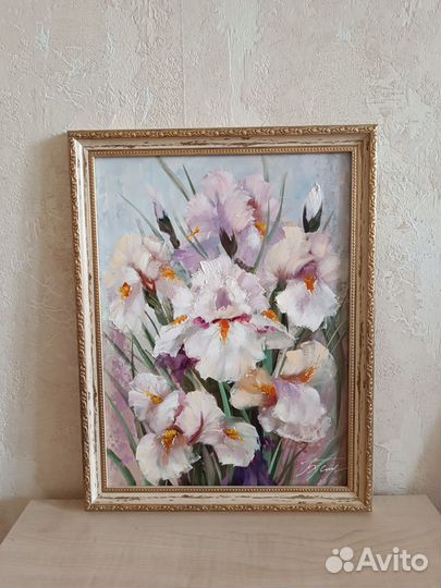 Картина маслом цветы