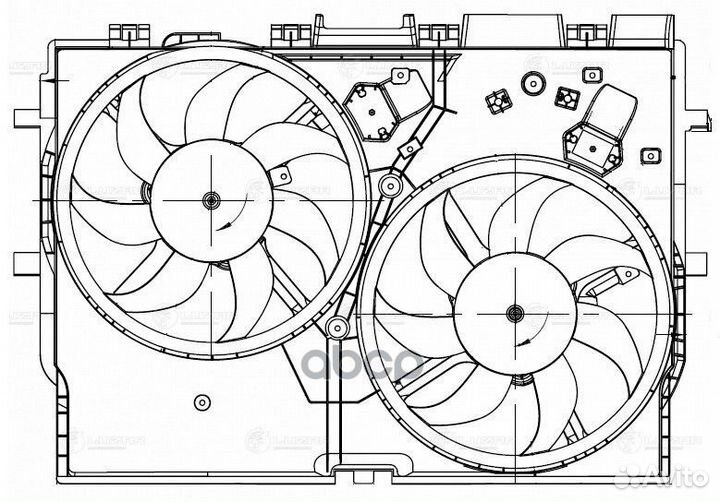 Вентилятор радиатора fiat ducato 06- (с кожухом