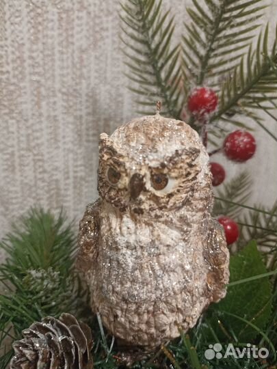 Ватные елочные игрушки