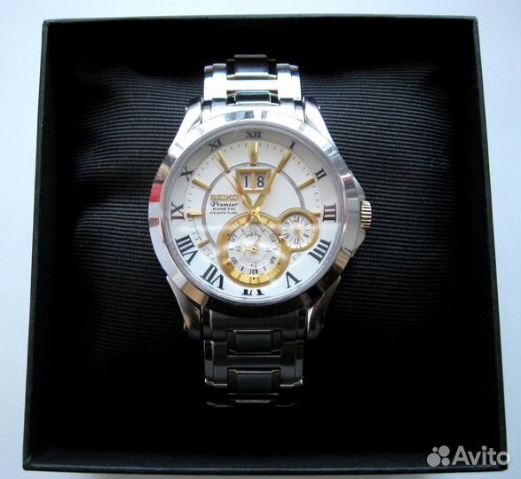 Часы Seiko Premier Kinetic SNP022P1 Оригинал