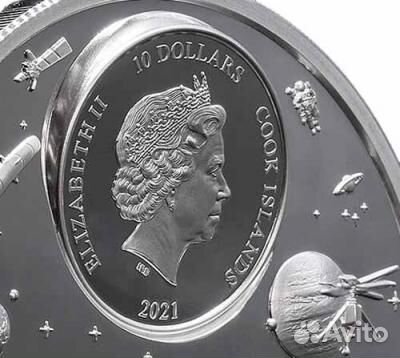 Монета Путешественники жаждущие открытий О-ва Кука