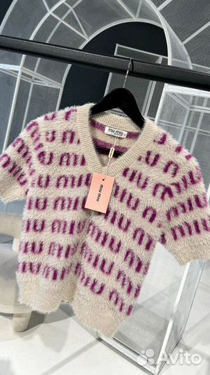 Футболка Miu Miu из мохера premium