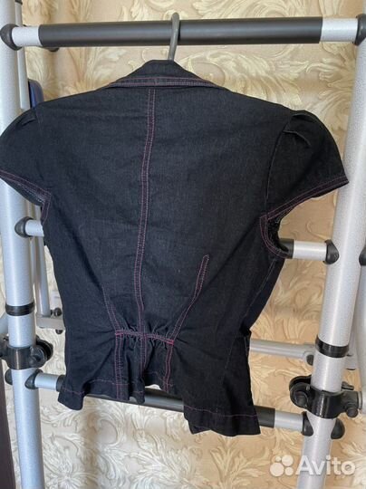 Джинсовая жилетка для девочки